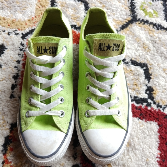 lime green chuck taylors